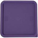 Winco Polyethylene Purple Cover for PESC-6/8 Square Storage Containers -- 12 per case.