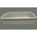 Gray Winco Dish Box, 20 x 15 x 5 inch.