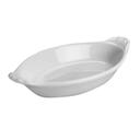 Bright White 6 Ounce Oval Au Gratin Rarebit, 24 count