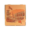 KITCH 24/7 16 x 16 x 2 Inch Kraft Stock Print Design Corrugated Pizza Box -- 50 per case