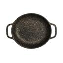 Bronzed Granite 56 Ounce Handled Oval Casserole, 2 count
