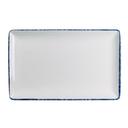 Blue Dapple 12 x 7.5 inch Melamine Rectangle Tray, 12 count