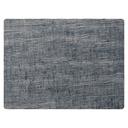 Denim Blue Linen Silicone 16 x 12 inch Placemat, 12 count