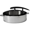 Rondeau Buffet Server Round Hammered Steel Pot with Food Pan