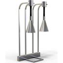 Stainless Steel Double Adjustable Height Heat Lamp