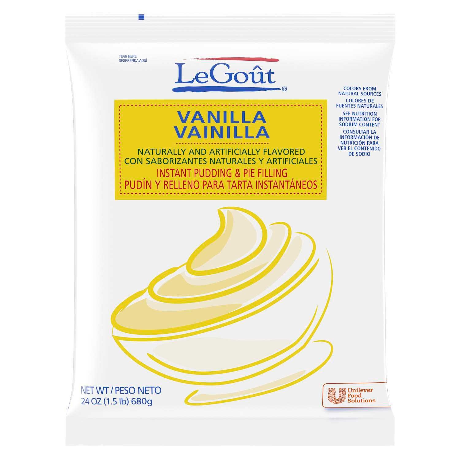 Single LeGout Vanilla Instant Pudding and Pie Filling, 24 Ounce