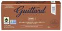 Guittard Unsweetened Chocolate Bar, 2 Ounce - 3 count per pack -- 12 packs per case