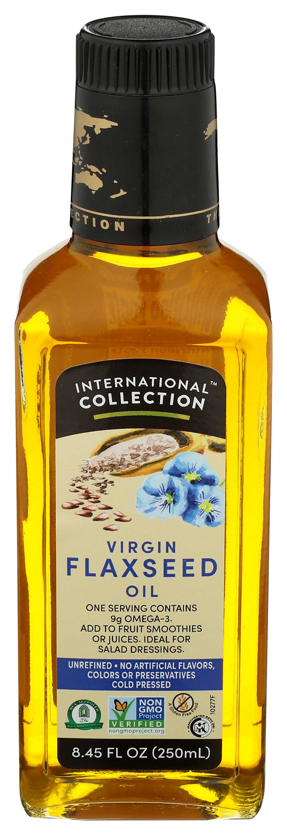 International Collection Flaxseed Oil, 8.45 Ounce -- 6 per case.