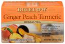 Bigelow Ginger Peach Turmeric Herbal Tea - 18 tea bags per pack -- 6 packs per case