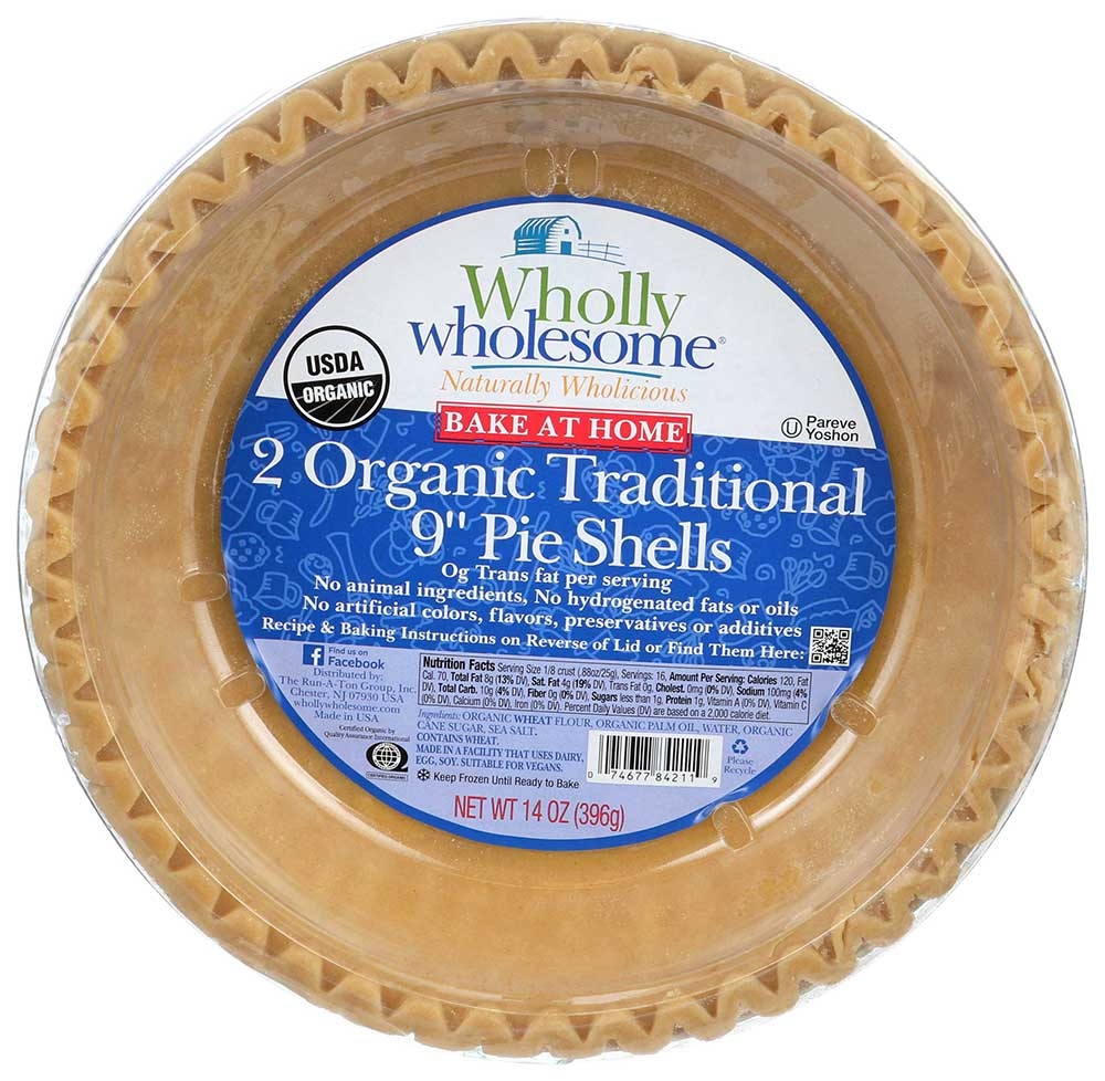 Wholly Wholesome Organic Traditional Pie Shell, 14 Ounce -- 12 per case.