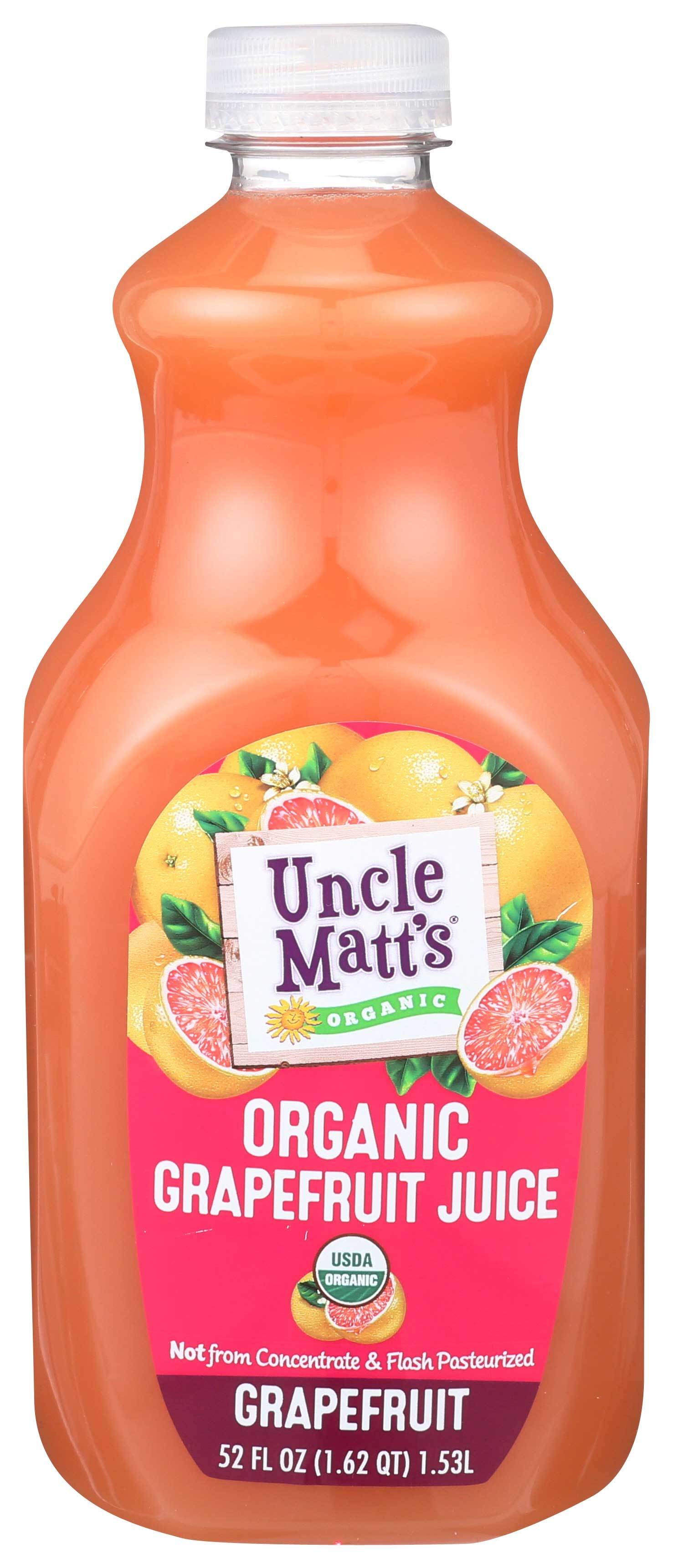 Uncle Matts Organic Grapefruit Juice, 52 Fluid Ounce -- 6 per case