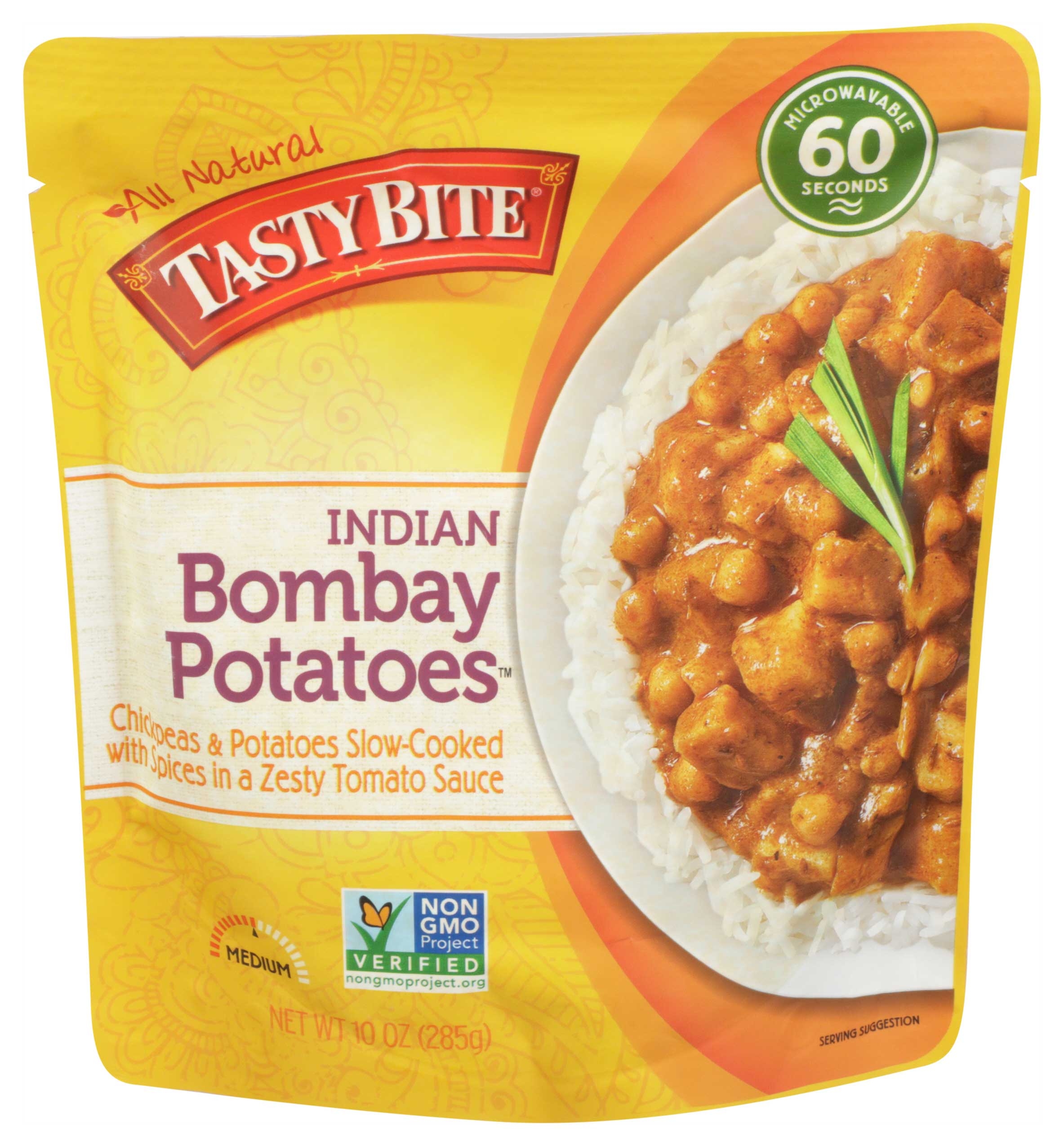Tasty Bite Bombay Potato Entree, 10 Ounce -- 6 per case.
