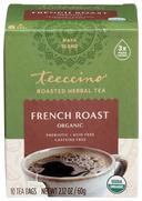 Teeccino Organic French Roast Herbal Coffee - 10 tee bags per pack -- 6 packs per case.