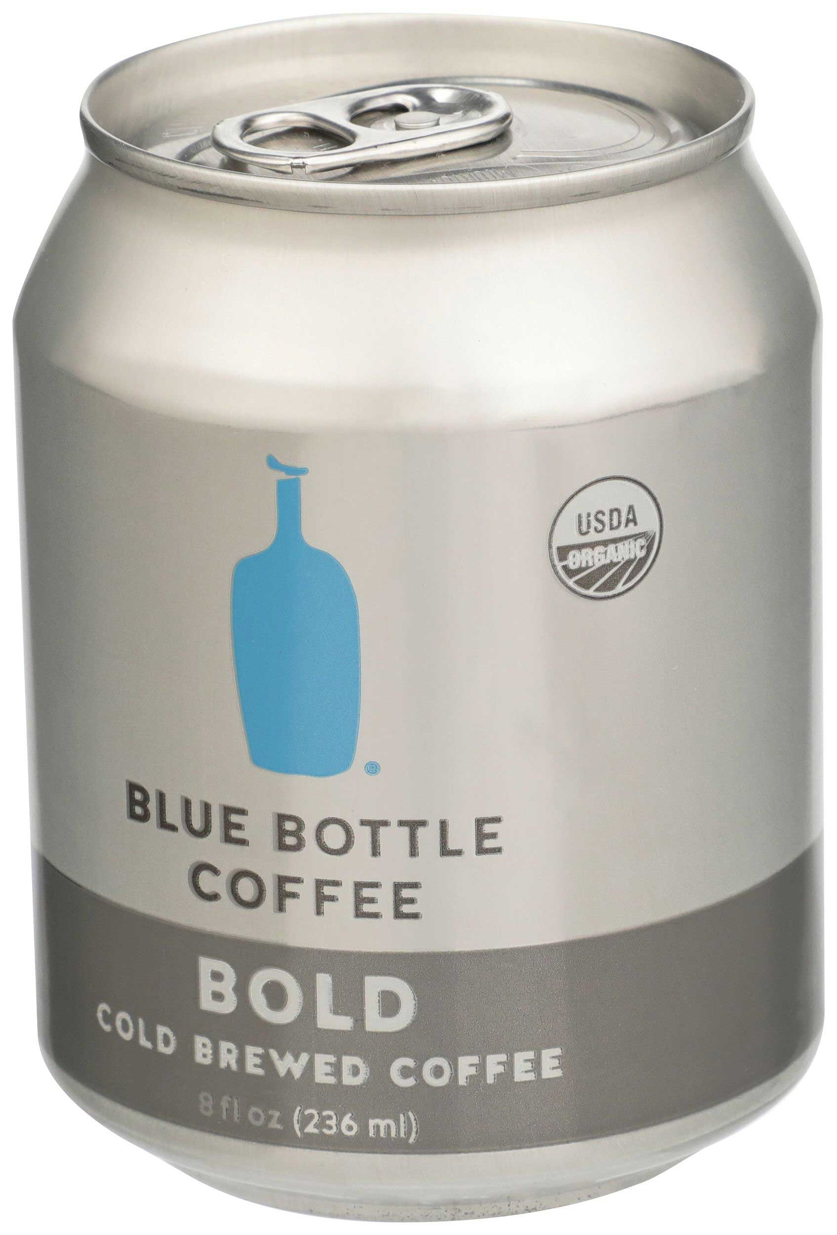 Blue Bottle Organic Coffee Bold Cold Brewed Coffee, 8 Fluid Ounce Can -- 12 per case