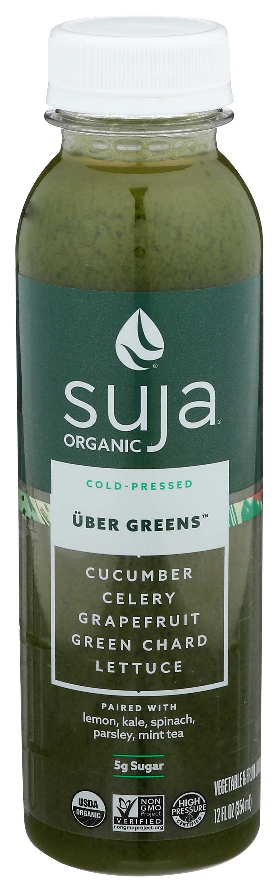 Suja Essentials Organic Uber Greens Juice, 12 Fluid Ounce -- 6 per case.
