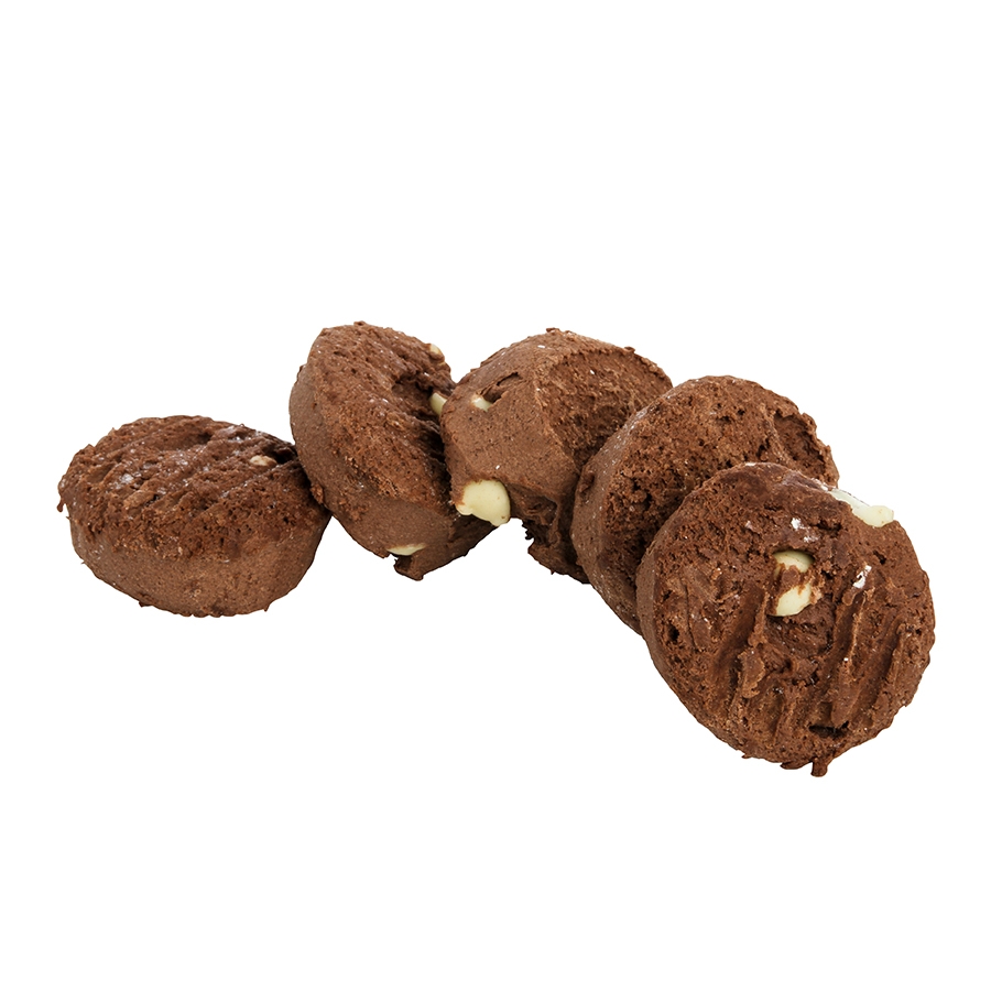 Otis Spunkmeyer Value Zone Double Chocolate Chip Cookies Dough, 1 Ounce -- 320 per case.