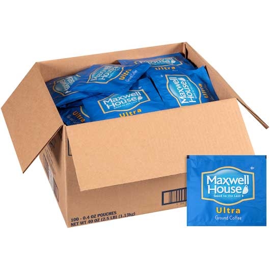 Maxwell House Ultra Roast and Ground In-Room Coffee, 0.4 ounce -- 100 per case