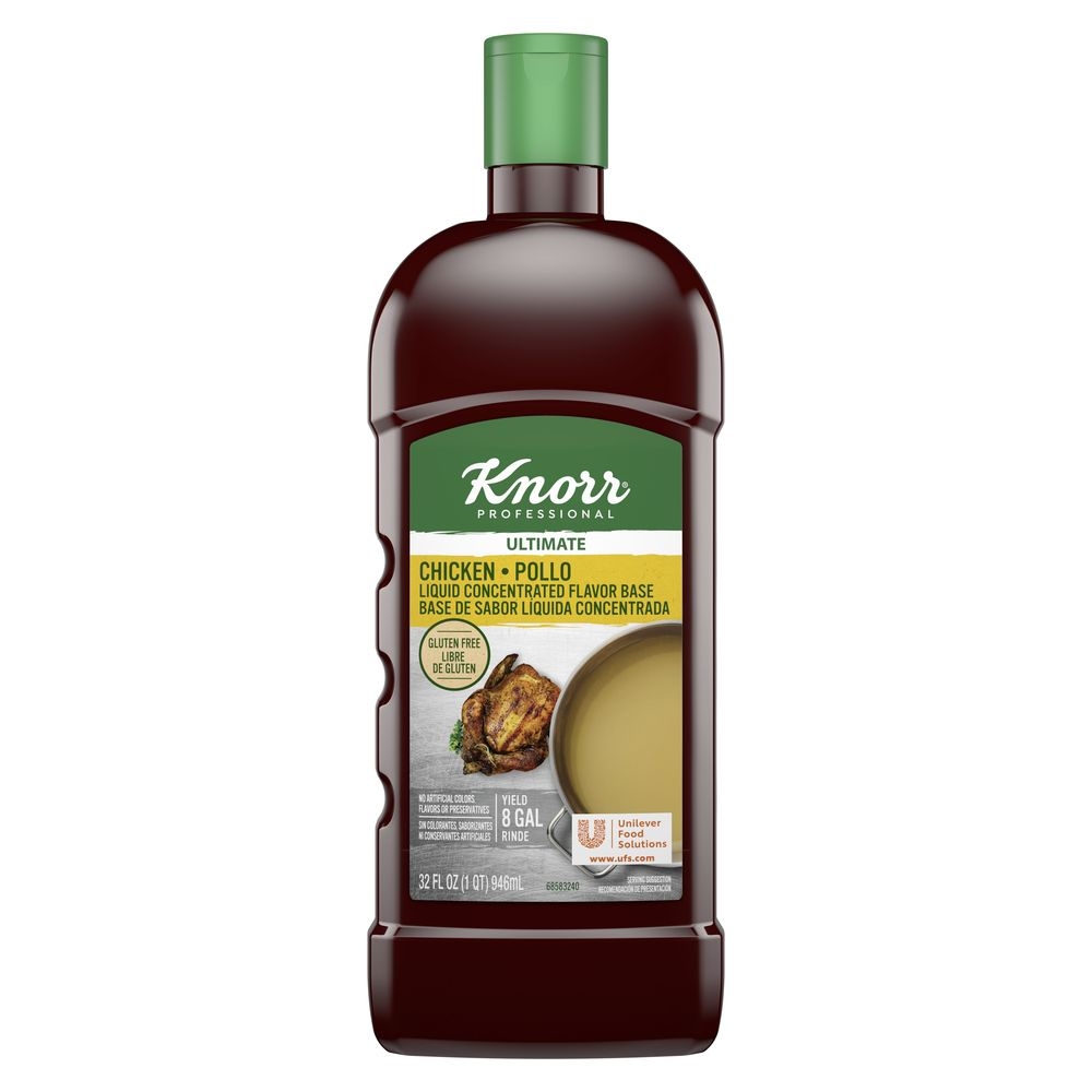 Knorr Professional Ultimate Chicken Liquid Concentrated Stock Base, 32 ounce -- 4 per case
