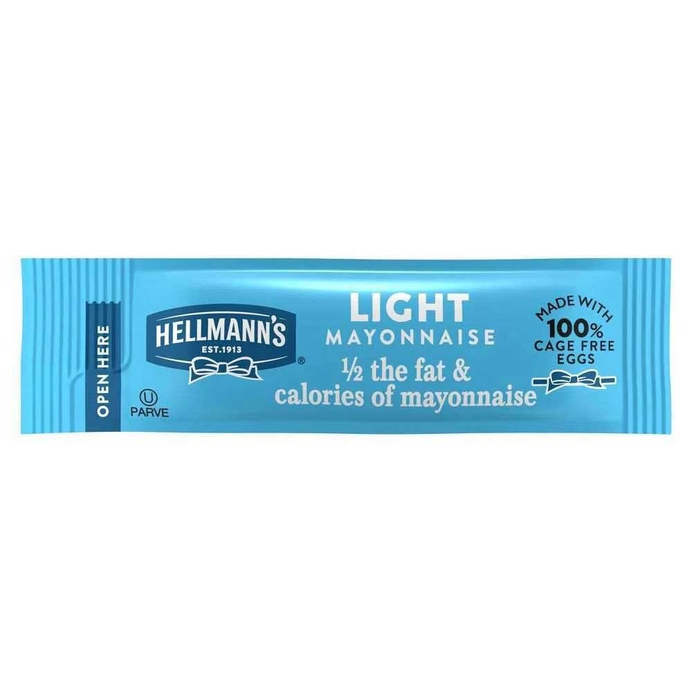 Hellmann's Light Mayonnaise Stick Packets, 0.38 Ounce -- 210 Per Case