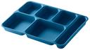 Cambro Co Polymer Six Compartment Separator Tray, Teal, 7/8 X 14 X 1 3/8 inch -- 24 per case.
