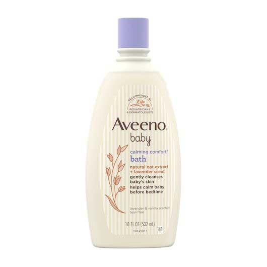 Aveeno Baby Calming Comfort Lavender and Vanilla Scented Bath and Body Wash, 18 Fluid Ounce -- 12 per case