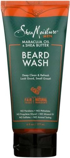 Shea Moisture Maracuja Oil and Shea Butter Beard Wash, 6 Ounce -- 24 per case