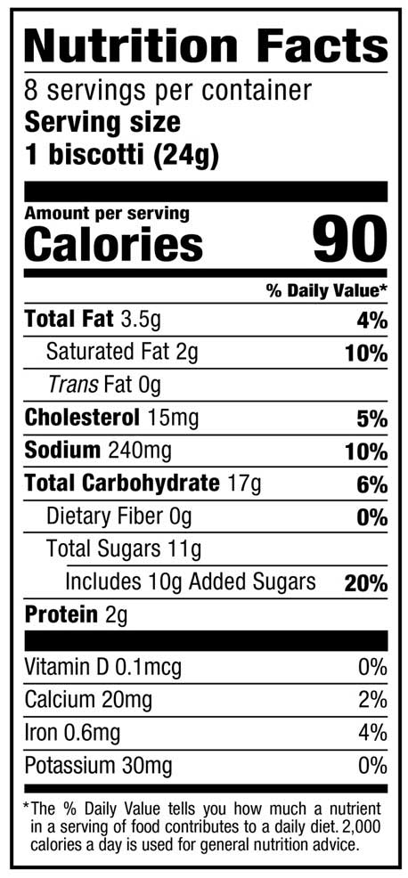 Nonnis Salted Caramel Biscotti Cookie, 6.72 Ounce -- 6 per case