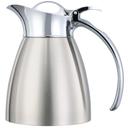 Service Ideas Marquette Series 18/8 Stainless Steel Brushed with Polished Accents Finish Vacuum Insulated Carafe with Flip Top Lid, 0.3 Liter Capacity