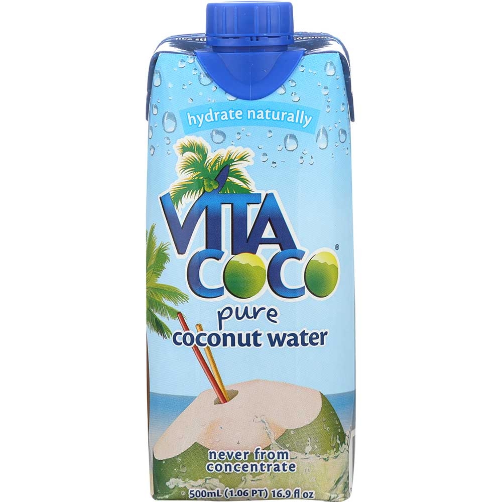 Vita Coco Pure Coconut Water, 500 Milliliter -- 12 per case.