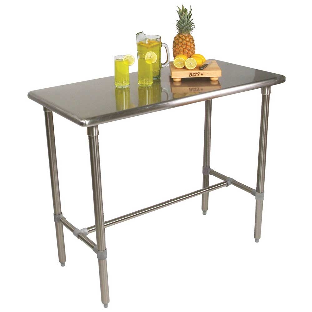 John Boos 16 Gauge Stainless Steel Cucina Classico Table, 48 x 30 x 40 inch.