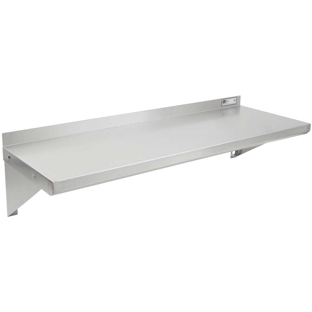 John Boos 18 Gauge Stainless Steel Wall Shelf, 108 x 12 inch.