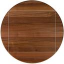 John Boos Tuff Var Finish Four Corner Drop Leaf Walnut Butcher Block Top, 52 inch Dia.