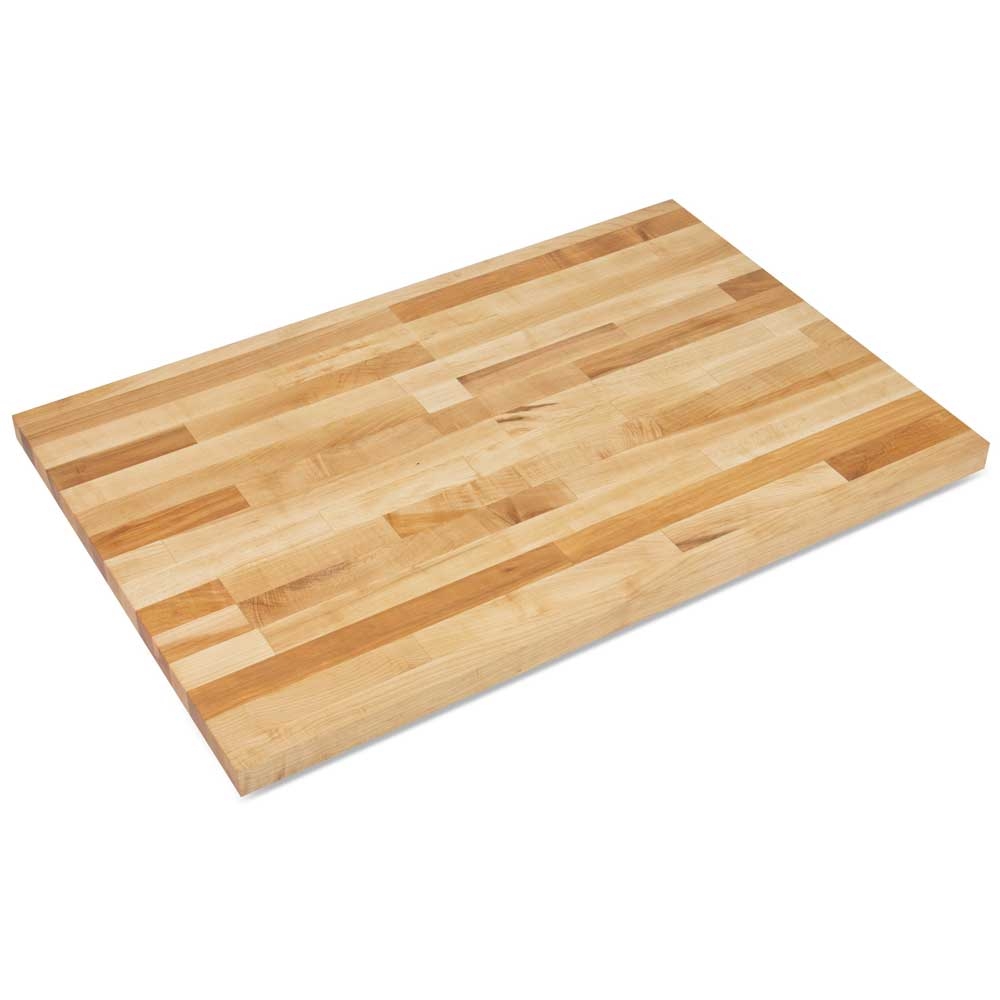 John Boos Non Reversible Oil Finish Hard Maple Bakers Table Top, 36 x 24 x 1 3/4 inch.