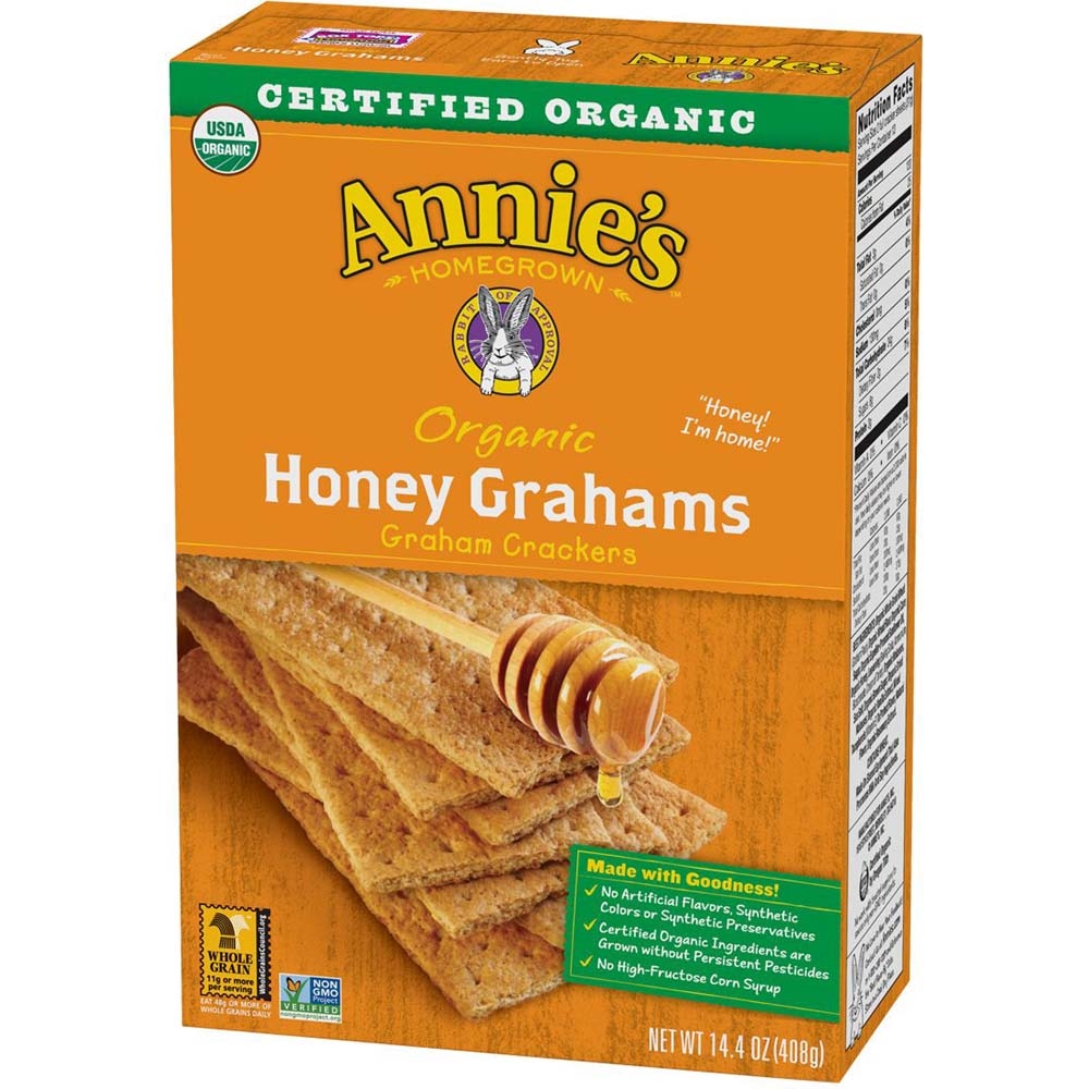 Annies Homegrown Organic Honey Graham Cracker, 14.4 Ounce -- 12 per case