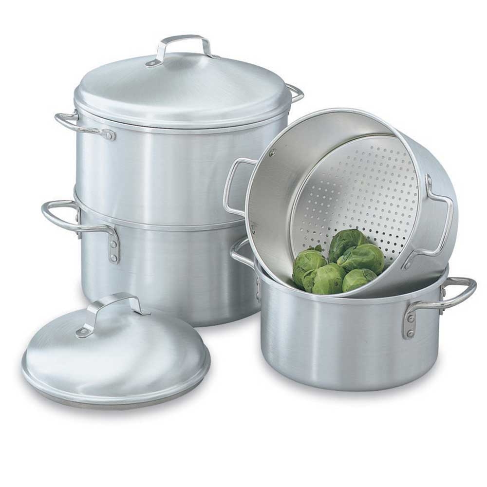 Vollrath Wear-Ever Aluminum Rice/Vegetable Steamer, 3 Quart.