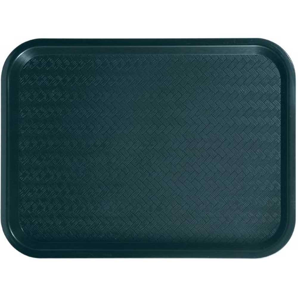 Winco Plastic Green Fast Food Tray, 12 x 16 inch -- 12 per case.