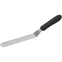 Winco Offset Spatula with Black Polypropylene Handle, 6 1/2 x 1 5/16 inch Blade -- 12 per case.