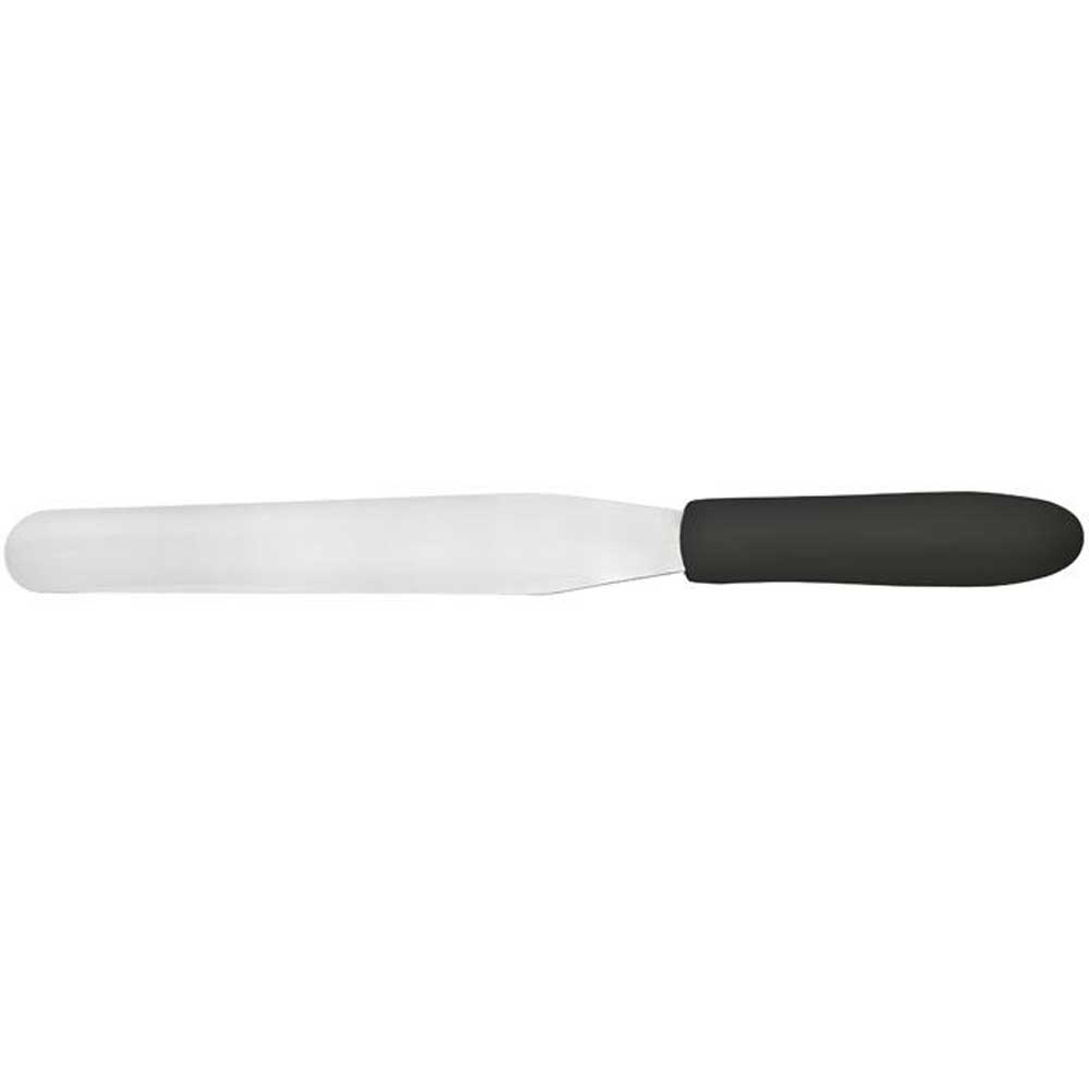 Winco Black Polypropylene Handle Bakery Spatula, 7 15/16 x 1 1/4 inch Blade -- 12 per case.