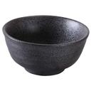 Yanco Diamond Black Speckled Porcelain Round Rice Bowl, 10 Ounce Capacity -- 36 per case.