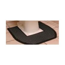 Cactus Mat Sani Mate Black II Commode Mat, 22 7/8 x 21 7/8 inch -- 6 per case.