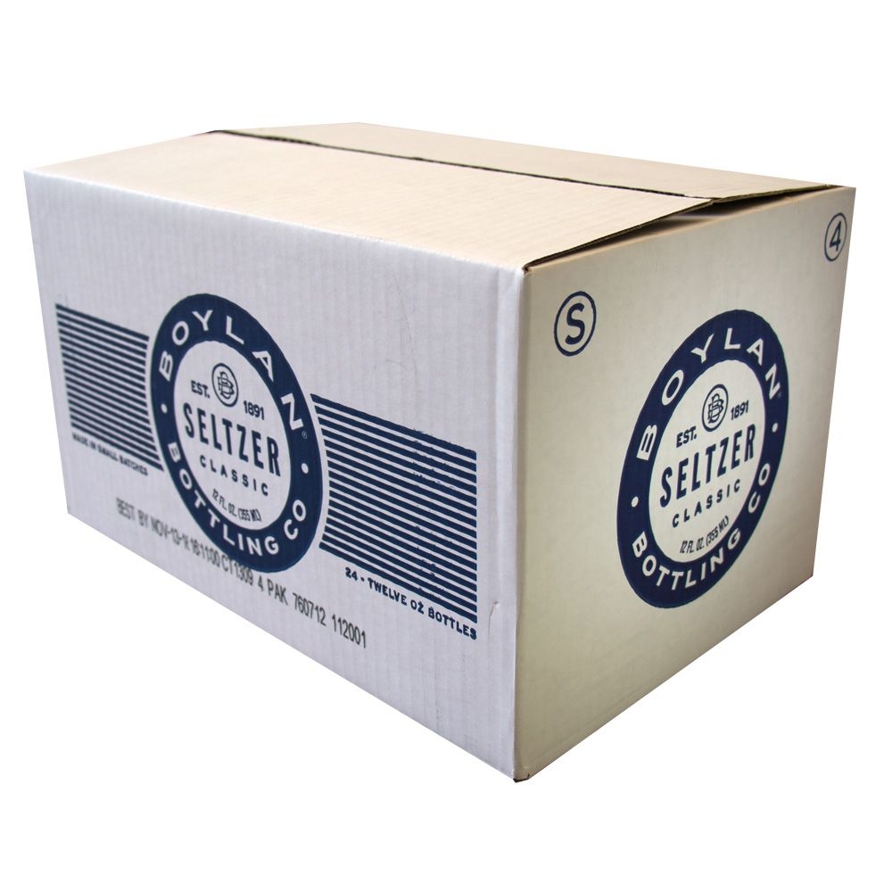 Boylan Bottling Co Pure Seltzer, 12 Ounce -- 24 per case.