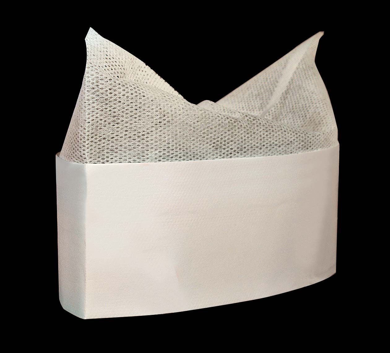 Cellucap Peaked Mesh Crown Overseas Cap - 100 per pack -- 10 packs per case.
