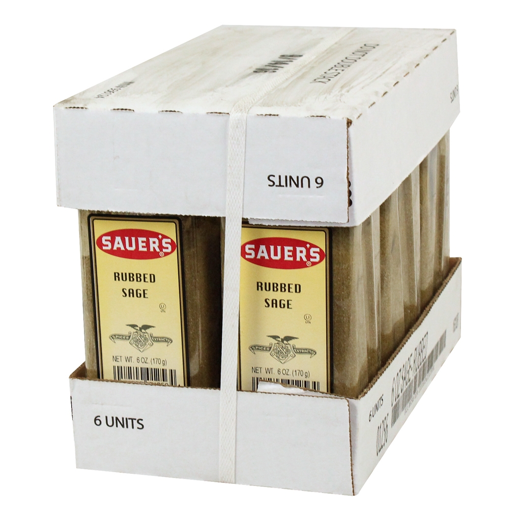 C.F. Sauer Foods Rubbed Sage, 6 Ounce -- 6 per case.