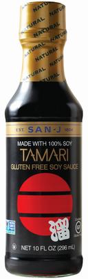 San-J Gluten Free Tamari Soy Sauce, 10 Ounce -- 6 per case.