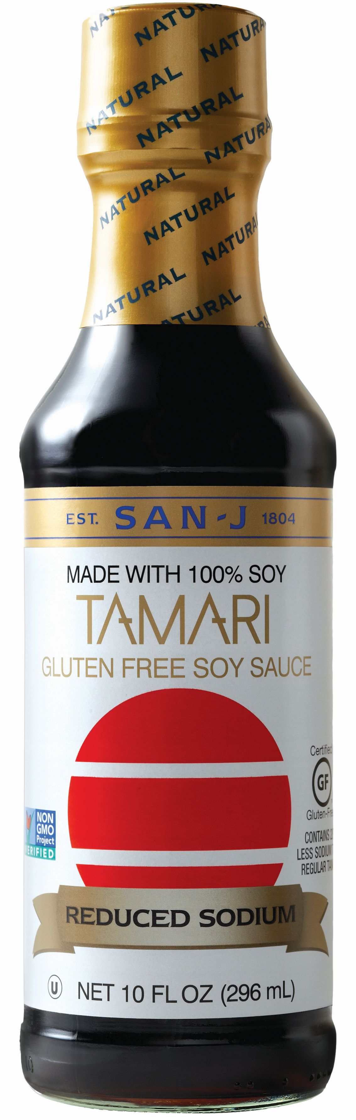 San J Reduced Sodium Tamari Soy Sauce, 10 Ounce -- 6 per case.