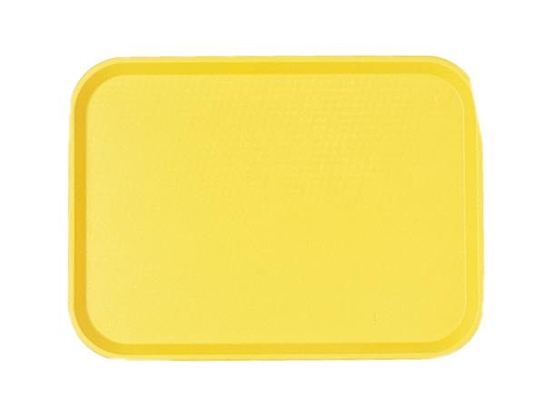 Cambro Fast Food Tray, Primrose Yellow, 10 7/16 X 13 9/16 inch -- 24 per case.