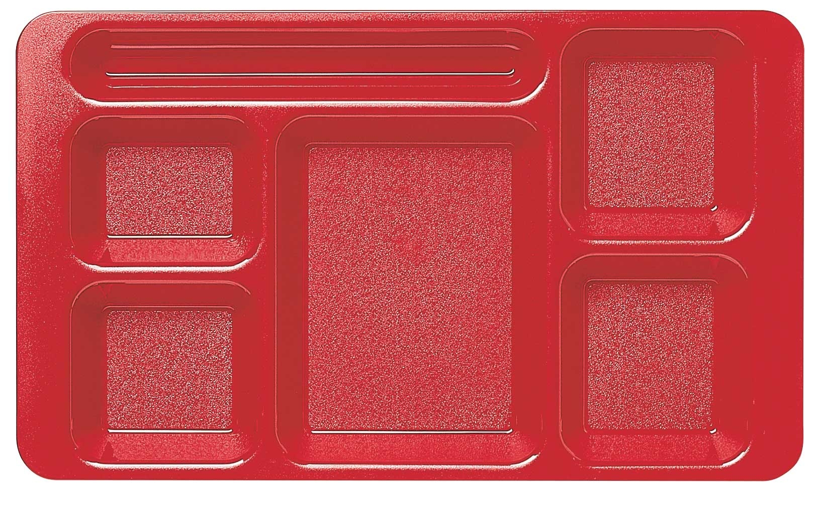Cambro Polycarbonate Compartment Tray, Red, 9 x 15 inch -- 24 per case