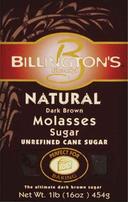 Wholesome Billingtons Natural Dark Brown Molasses Sugar, 16 Ounce -- 10 per case.