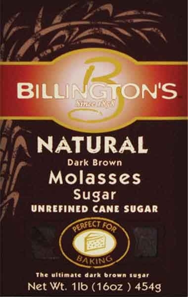 Wholesome Billingtons Natural Dark Brown Molasses Sugar, 16 Ounce -- 10 per case.