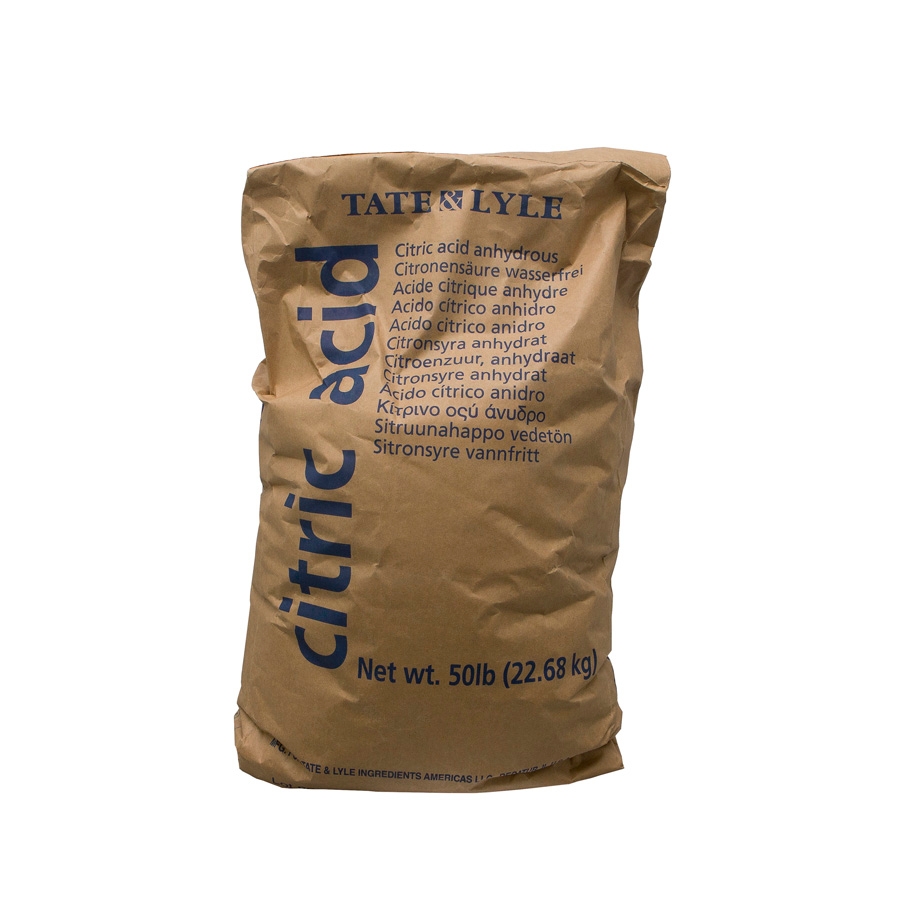 Food Grade Ingredients Fine Grind Citric Acid, 50 Pound